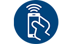 Kontrollikon, holder en mobiltelefon med fjernsignal