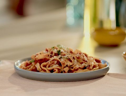 Tagliatelle av kikerter