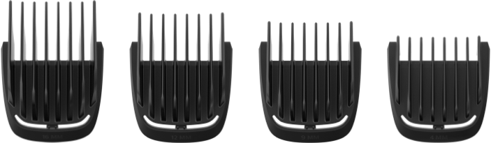Fire brede hårkammer